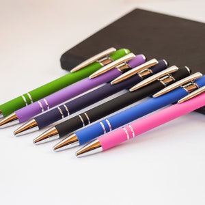 Promotional Bright Soft Touch Ami Stylus Gel Pen