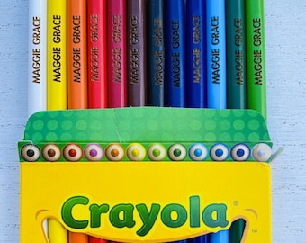 Personalized Crayola Colored Pencils | 12 Pack
