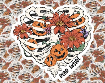 Dead Inside Halloween Sticker