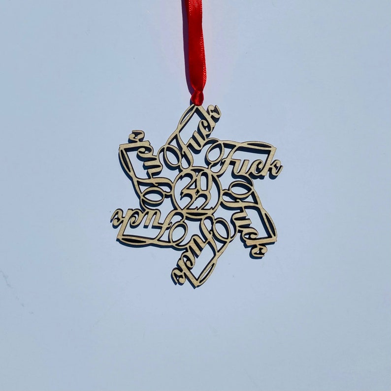 F*ck 2022 Snowflake Ornament | F*ckFlake 