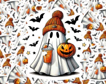 Basic Boo Cute Ghost Sticker