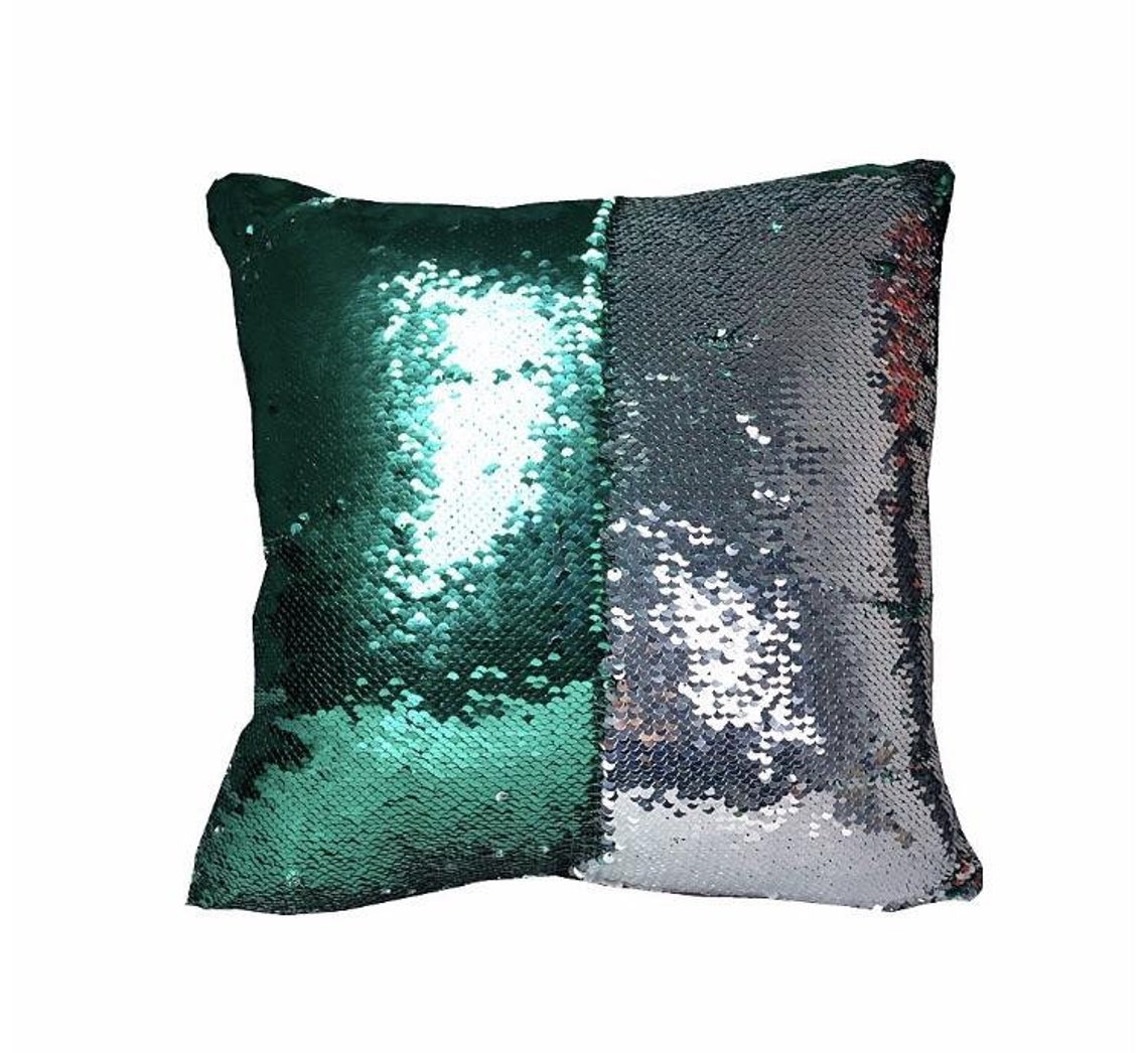 Personalized Sequin Pillow Printed With Your Name Or Phrase Etsy