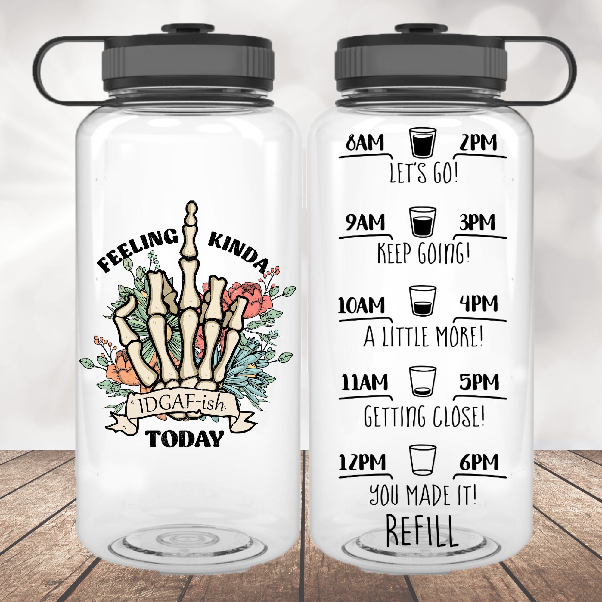 I Want Super Powers Funny Quote Water Bottle
