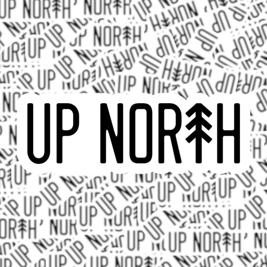 Up North Tree Sticker | Laptop Sticker | Water Bottle Sticker ...