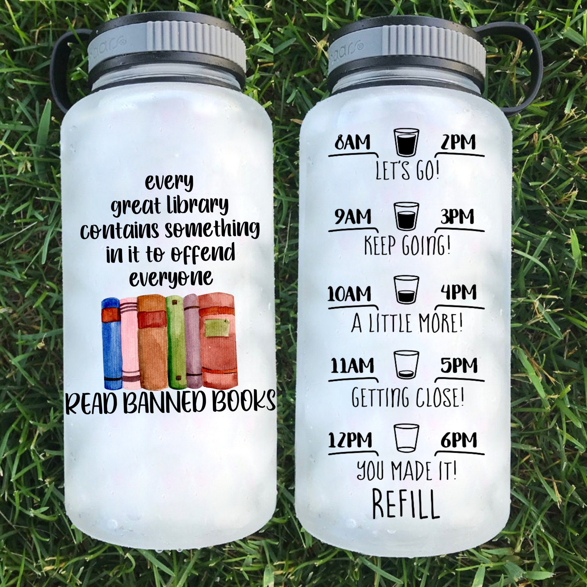 Silver Buffalo Gilmore Girls Stars Hollow Icons Water Bottle with Lid | Holds 28 Ounces