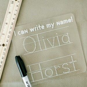 Personalized Name Trace Board I Can Write My Name Alphabet - Etsy