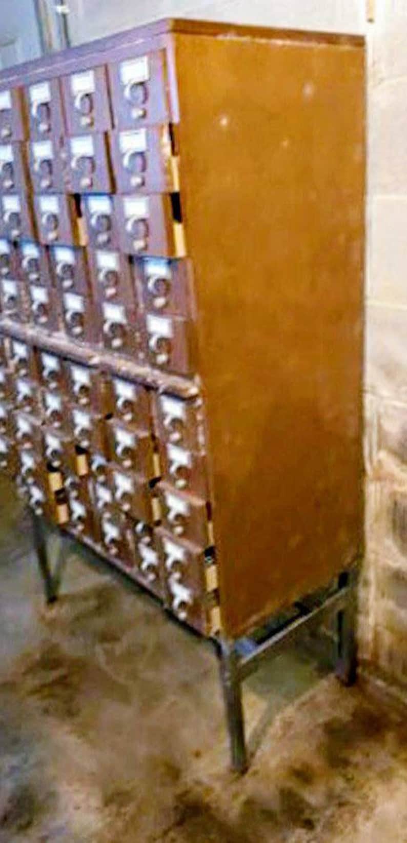 Authentic Vintage 1960s Library Card Catalog by Brodart 60 Etsy