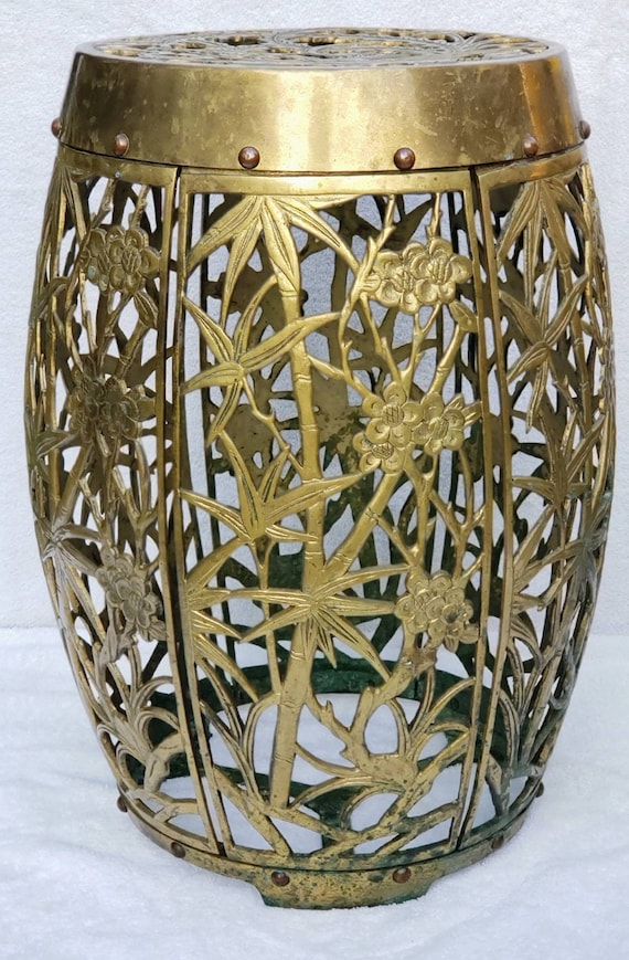 Brass garden stool deals