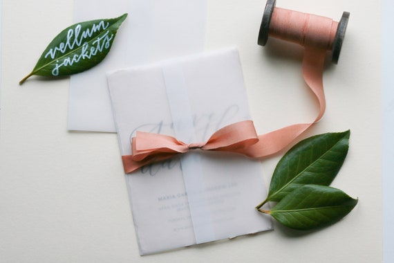 Vellum /& Ribbon Craft Invitation Cardmaking Kit FREE UK P/&P x6
