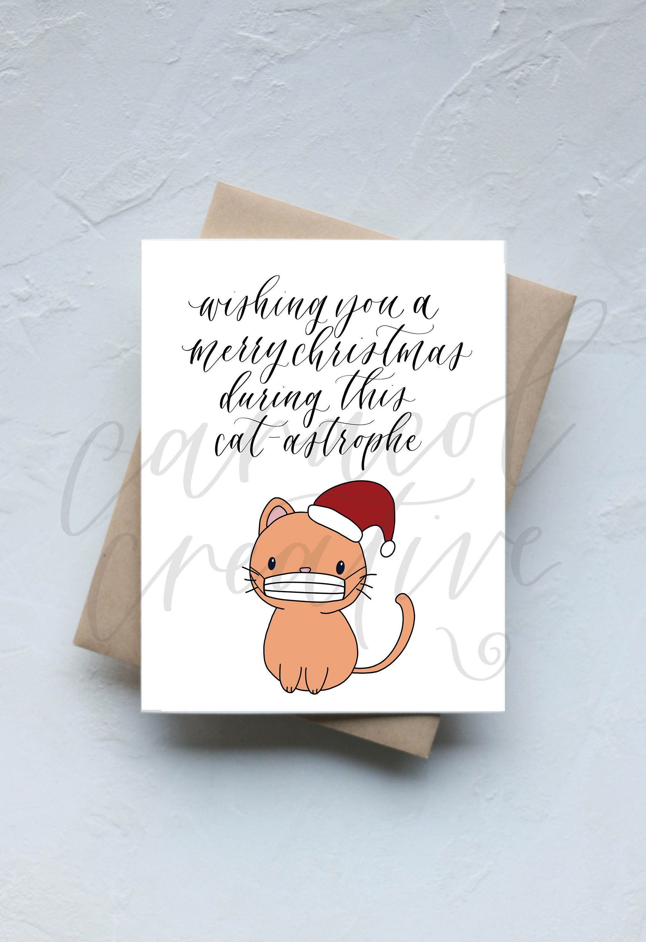 Modern Calligraphy animal pun Quarantine pandemic card this ducking sucks