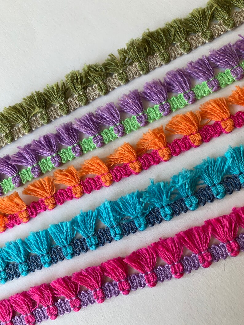 Novelty Fringe Trim 3/4 wide 1 yard 5 options 826 Etsy