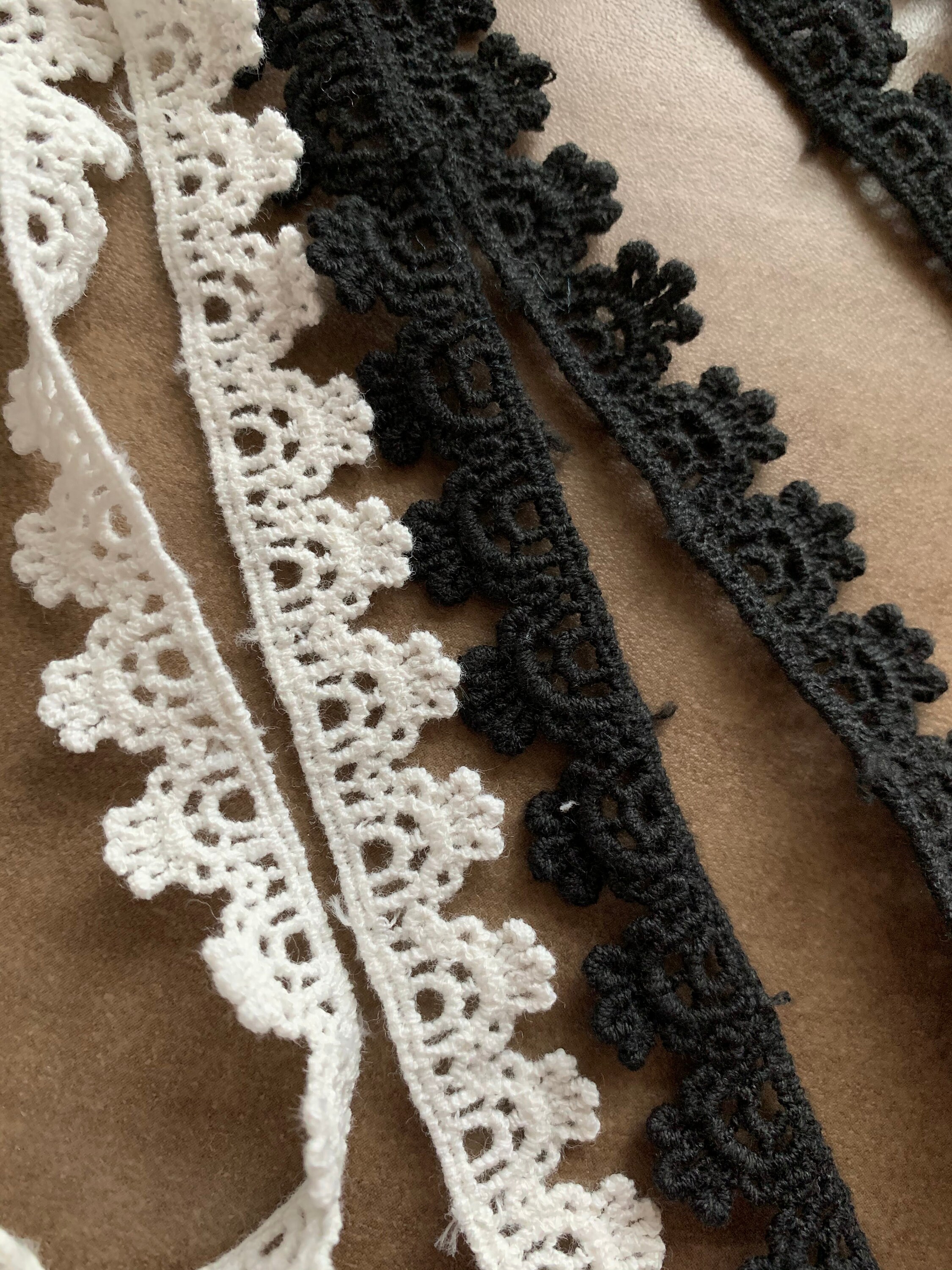 Knit Lace Trim Crochet trim 1 yard 5/8 wide 735 Etsy