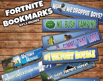 Take The L Etsy - battle royale bookmarks birthday party favor printable