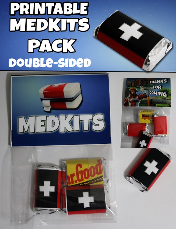 Fortnite Birthday Party Medkits Treat Bags/Decorations | Etsy