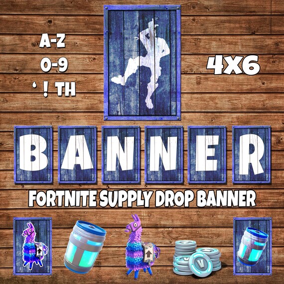 fortnite drop box label fortnite supply drop fortnite birthday bundle - fortnite supply drop box png