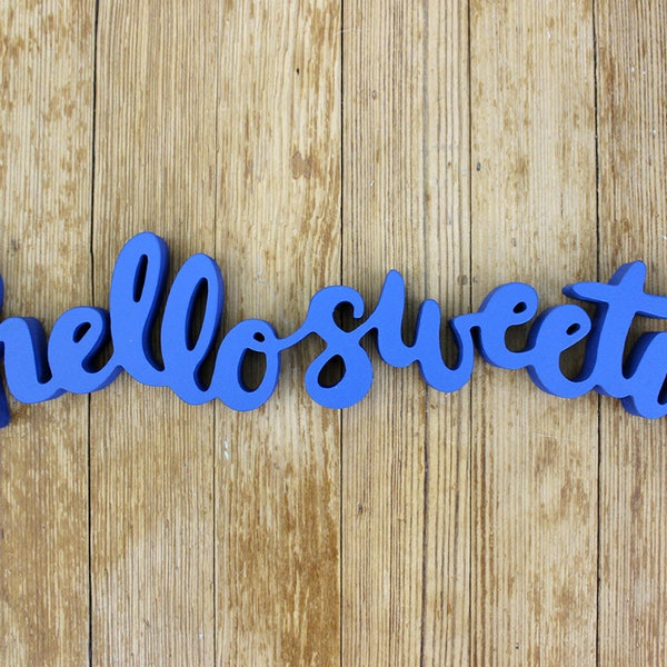 Hello Sweetie - Freestanding Hand Lettering - Doctor Who