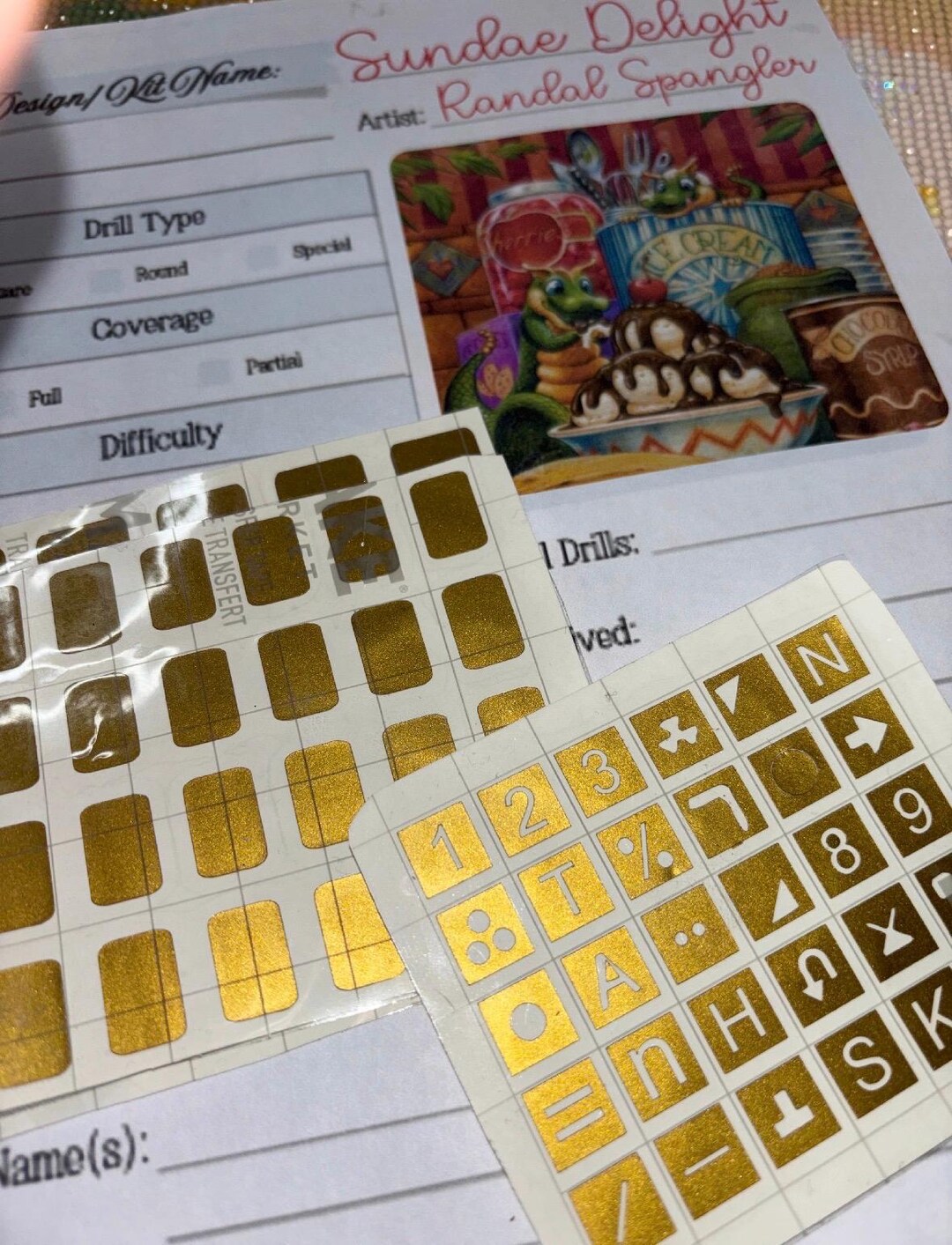 Diamond Painting Symbol Stickers: DAC Sundae Delight by Randall ...