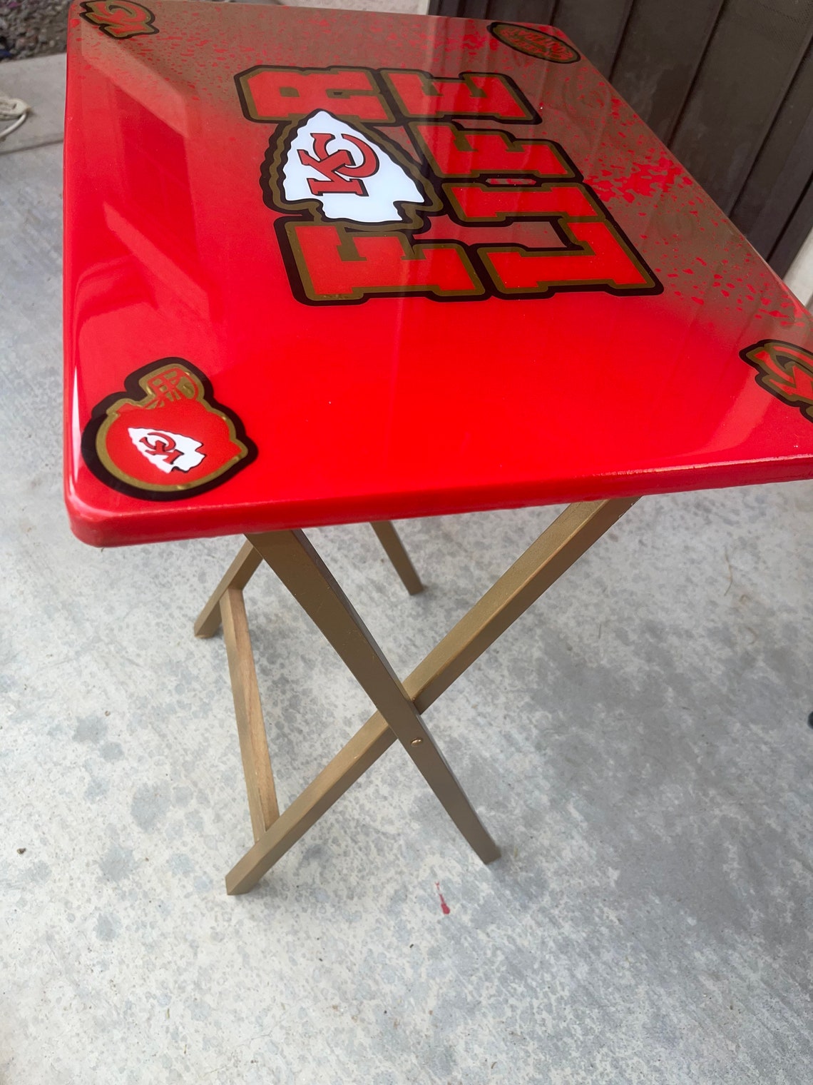 Custom TV Tray NFL Themed Foldable Tray Table Sports Etsy