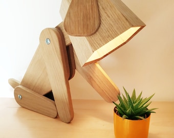 Wooden 2024 animal lamp