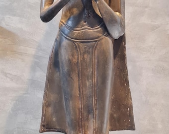 Antike Sukhothai Bronze Statue 86 cm hoch / Sammlerstück / Geschenk für Papa / Meditations Buddha / Heilbuddha / verlorenes Wachs / BR018