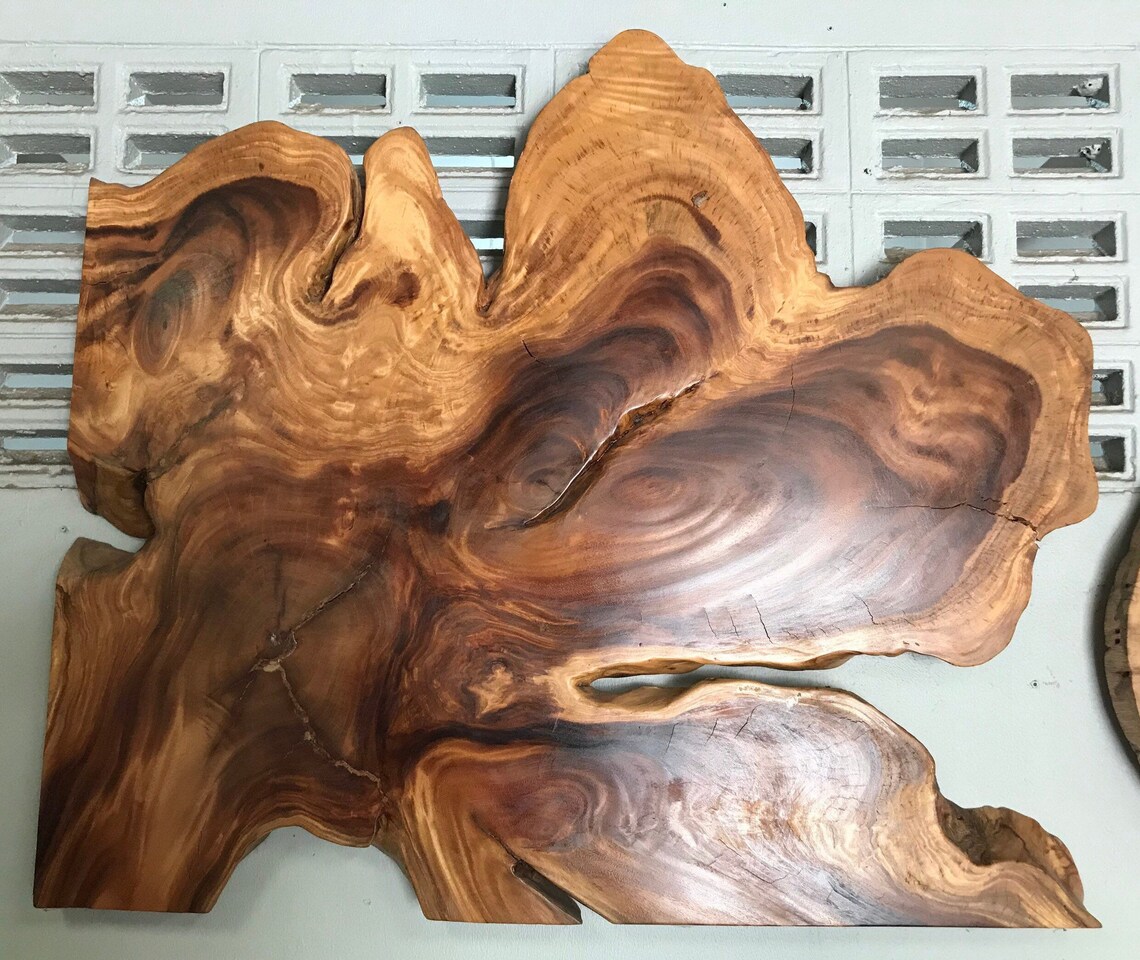 Live Edge Golden Acacia Reclaimed Wood Root Wall Art in Stock | Etsy