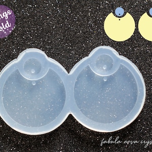 Resin Earring Mold - Earring Mold - Circle Earrings Molud - Silicone Mold - Resin Molds - Silicone Mold For Resin - Resin Earrings - Glossy