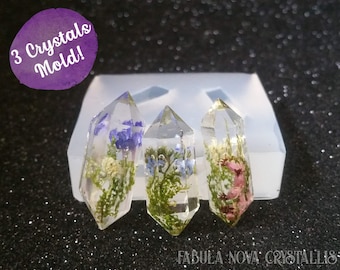 Crystal Mould - Crystal Mold - Resin Mold - Silicone Mold - Resin Mould - Pendant Mold - Resin Molds - Silicone Molds - Geode Mold - Moulds