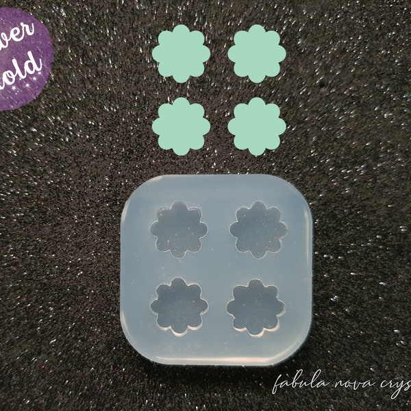 Flower Mold - Stud Earring Mold - Resin Earring Mold - Dangle Earring Mold - Earring Mould - Silicone Mold - Resin Mold - UV Resin Mold