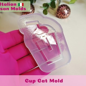 Kawaii Cat Molds - Resin Shaker Mold - Cat Shaker Mold - UV Resin Mold - Resin Shakers - Silicone Moulds - Kitty Moulds For Resin