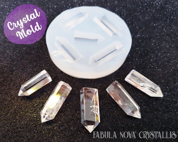 Large Faceted Crystal Silicone Mold, Resin Paperweight Flexible Mold, Large Quartz Mold, Faceted Stone Silicone Mold