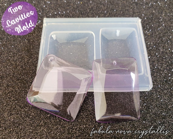 Pendant Silicone Mold: Resin Jewelry Mould with Two Cavities