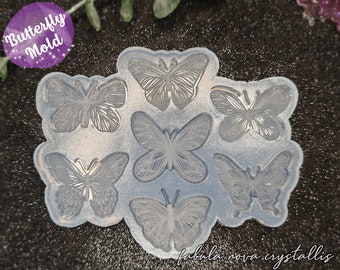 Stampo Farfalla - Stampi Per Resina - Stampo Farfalla Resina - Stampo Silicone Farfalla - Resin Mold - Stampo Farfalla 7 Cavità