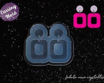 Dangle Earring Mold - Earring Mold - Resin Earrings Molud - Silicone Mold - Resin Molds - Silicone Mold For Resin - Resin Earrings - Glossy