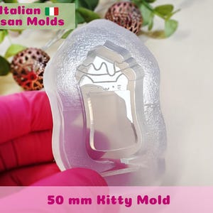 Kawaii Shaker Molds - Cat Shaker Mold - Glossy Mold For Resin - Kitty Shaker Mold - UV Resin Mold - Resin Shaker Mold - Silicone Moulds
