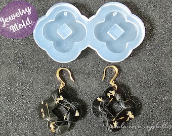 Flower Earring Silicone Mold: Resin Jewelry Making