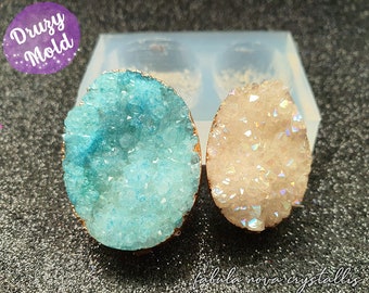 Druzy Mold - Resin Molds - Resin Mold - Crystal Mold - Resin Crystal - Resin Mould - Geode Mold - Resin Mould - Crystal Mould - Pendant Mold