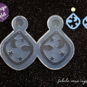 Resin Earring Mold - Earring Mold - Circle Earrings Molud - Silicone Mold - Resin Molds - Silicone Mold For Resin - Resin Earrings - Glossy