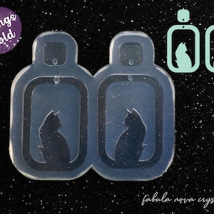 Cat Earring Mold - Cat Mold - Earring Mold - Resin Earrings Molud - Silicone Mold - Resin Molds - Silicone Mold For Resin - Resin Earrings