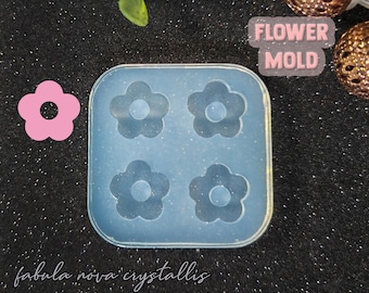 Flower Mold - Flower Earring Mold - Resin Earring Mold - Dangle Earring Mold - Earring Mould - Silicone Mold - Resin Mold - UV Resin Mold