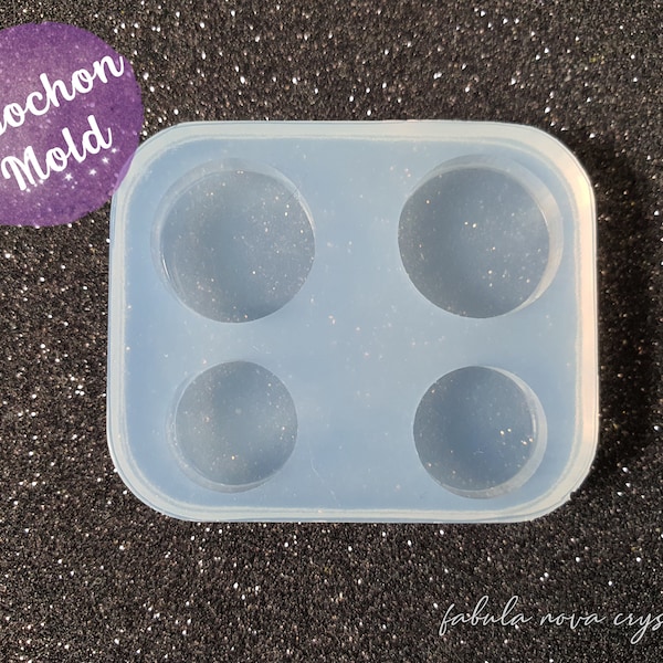 Cabochon Mold - Round Mold Resin - Silicone Mold - Resin Molds - Flat Cabochon Mold - Round Resin Mold - Pendant Mold - Jewelry Mold