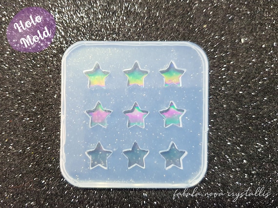 Holographic Mold Holo Resin Mold Holographic Silicone Mold Holographic  Resin Mold Star Mold Silicone Mold Resin Earring Mold 