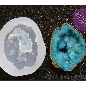 Realistic Geode Silicone Mold: Crystal Resin Mold