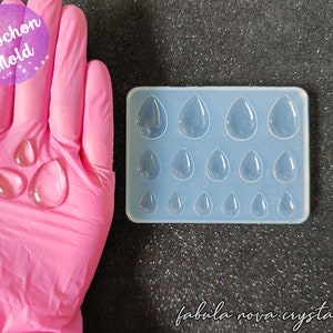 Teardrop Cabochon Mold - Silicone Mold - Teardrop Resin Molds - Silicone Molds For Resin - Drop Resin Mold - Pendant Mold - Jewelry Mold