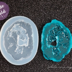 Resin Mold - Silicone Molds - Druzy Mold - Molds For Resin - Geode Mold Resin - Crystal Mold - Crystal Silicone Mold - Keychain Mold - Resin