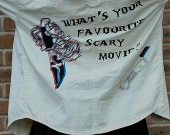 Hand Painted Scream Denim Jacket