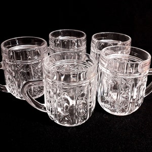 Canecas de cristal de chumbo vintage, copos de licor esculpidos para vinho quente, copos perfuradores de cristal cortados de 5 oz, copos de substituição de luxo, presente de natal