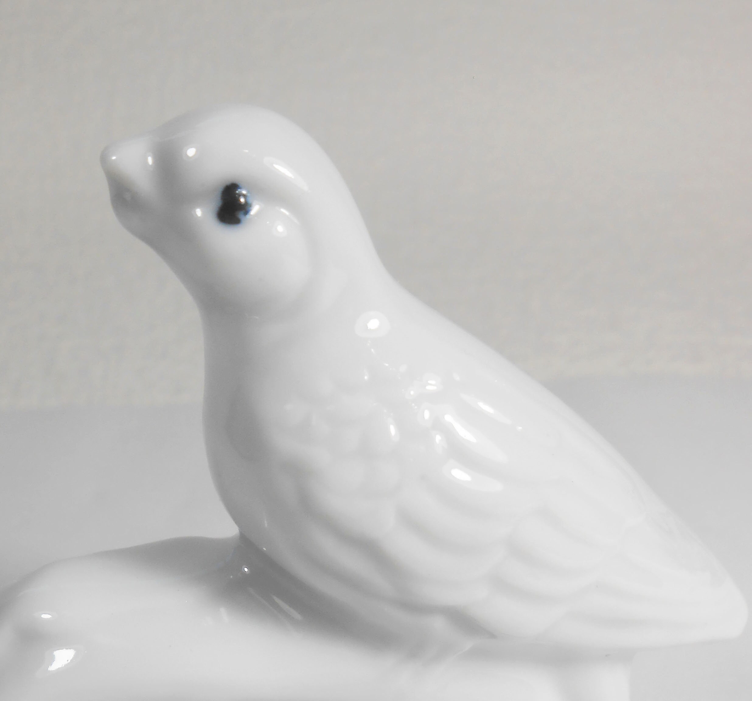 Vintage Bird Figurine White Ceramic Dove Statuette Baby Pigeon Etsy
