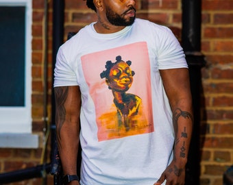 Black Art Graphic T-Shirt - Unisex Crewneck - 100% Cotton - Classic Fit