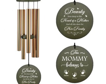 Mothers Day Wind Chime, Mother's Day,Mothers Day Gift, Personalized Mothers Day Gift, Mom Gift, Personalized Gifts For Mom, Nana, Grandma