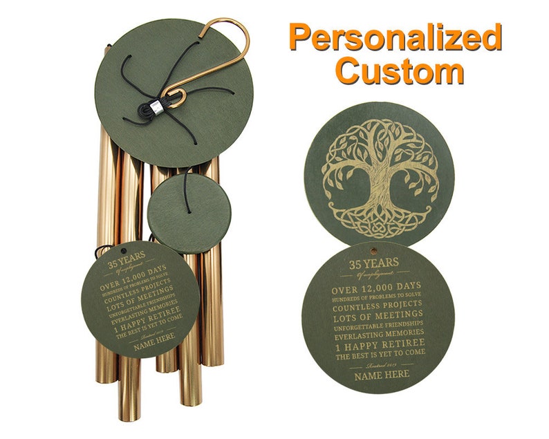 Personalized Retirement GiftsRetirement Wind ChimesTree of Etsy